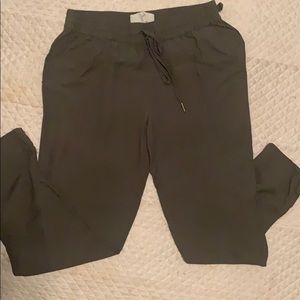 Joie Olive Green Joggers viscose & silk size XS/2